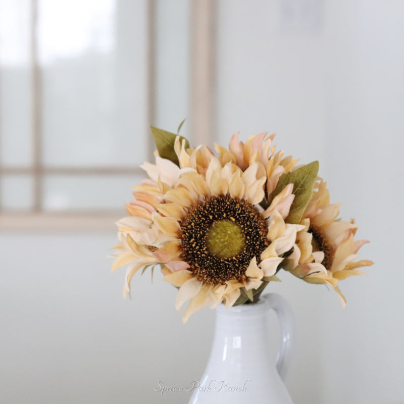 Three Tone Sunflower Bundle 13"