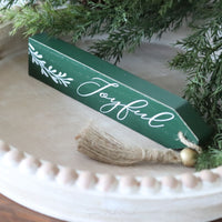 Tassel Wood Block Sign