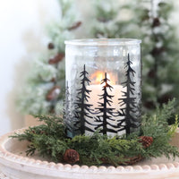 Woodland Tree Scene Candle Holder