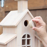 Birdhouse Church Cedar White Stain