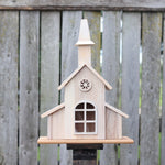 Birdhouse Church Cedar White Stain