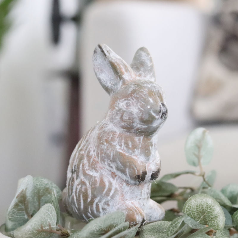 Whitewashed Terracotta Bunny