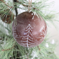 Wood Ball Scandi Ornament
