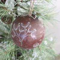 Wood Ball Scandi Ornament