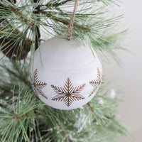 Wood Ball Scandi Ornament