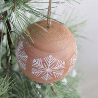 Wood Ball Scandi Ornament