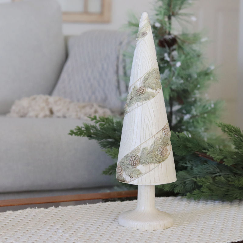 Wood Grain Resin Tree