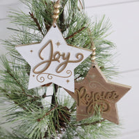 Wood Star Ornament
