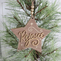 Wood Star Ornament