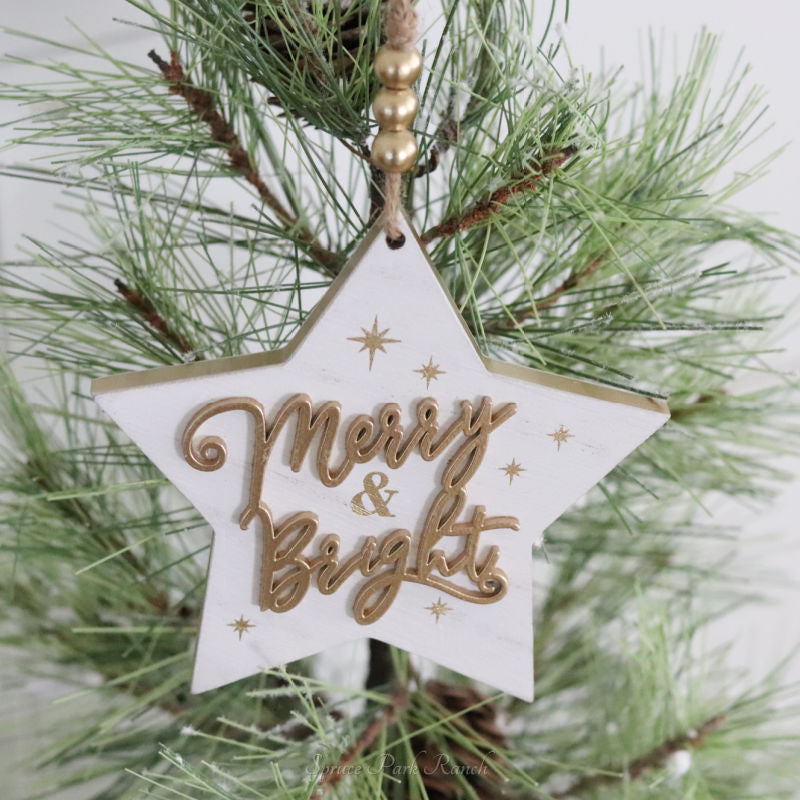 Wood Star Ornament