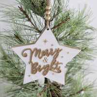 Wood Star Ornament