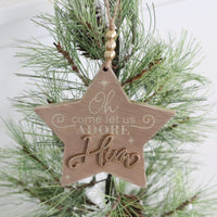 Wood Star Ornament