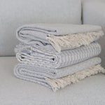Shades of Grey Handwoven Throw