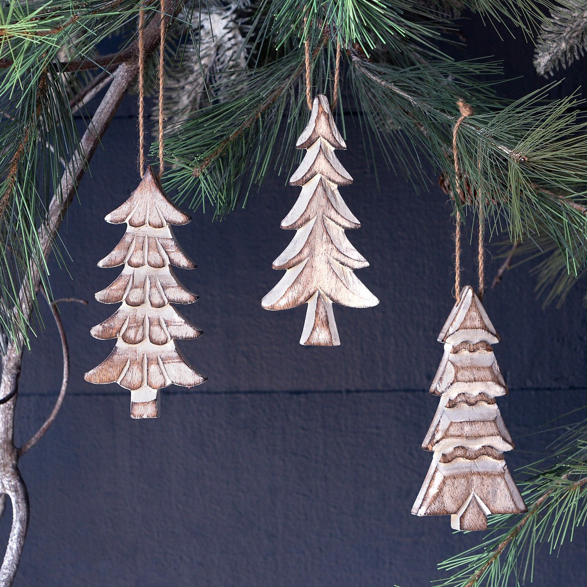 Mango Wood Tree Ornament