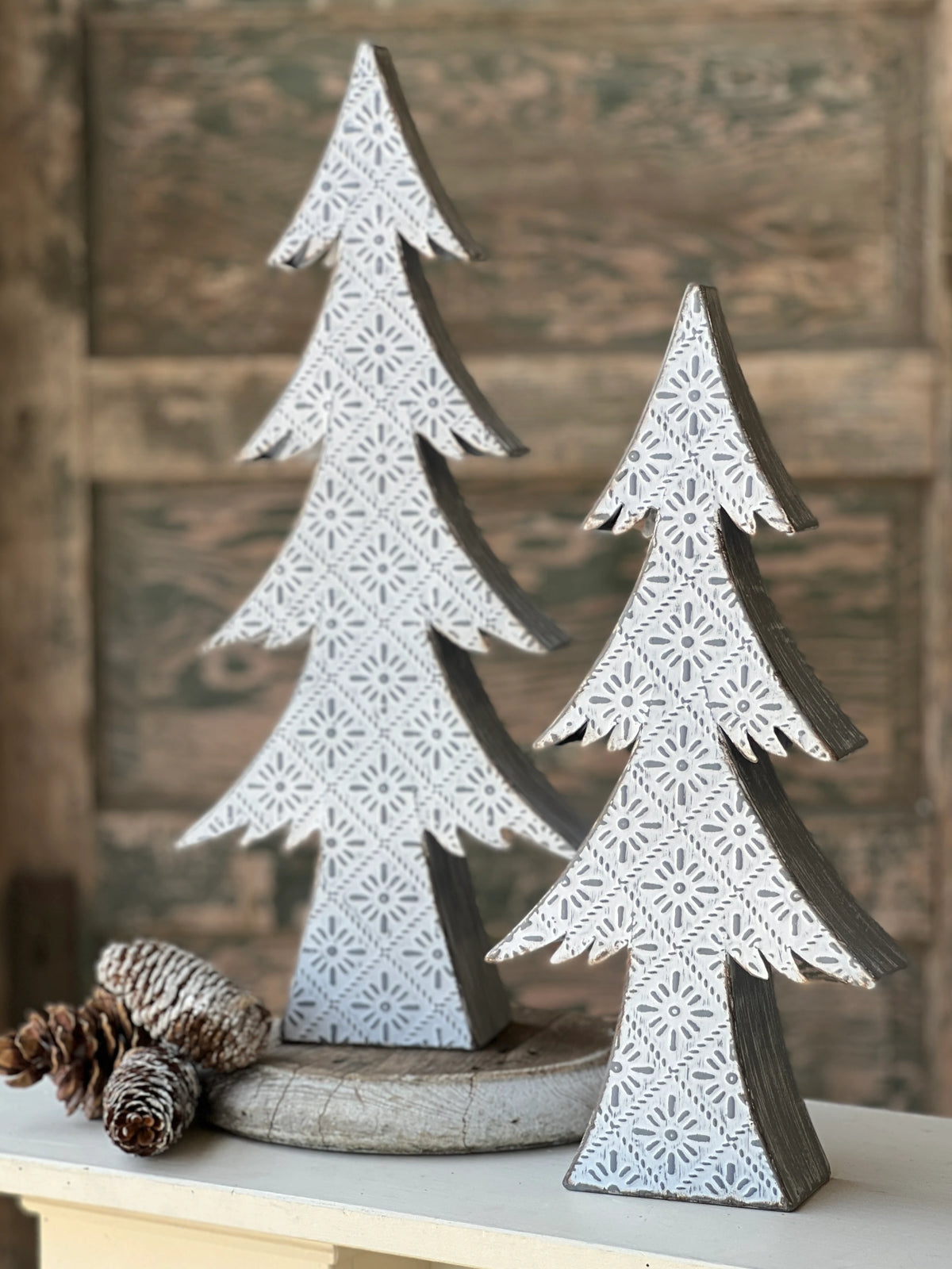 Winter Skyline Metal Tree