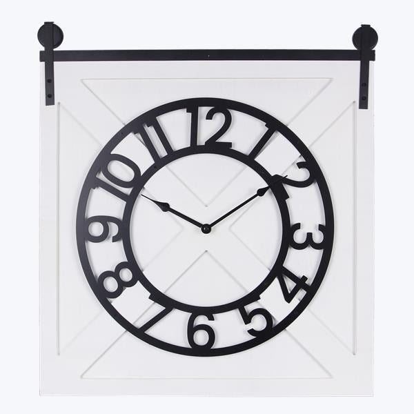 Barn Door Wall Clock
