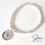 Aster Star Charm Beaded Bracelet