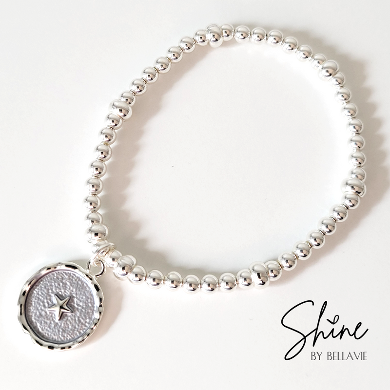 Aster Star Charm Beaded Bracelet