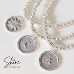 Helen Sunflower Charm Beaded Bracelet