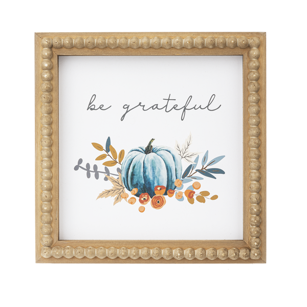 Beaded Frame Pumpkin Print
