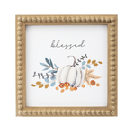 Beaded Frame Pumpkin Print