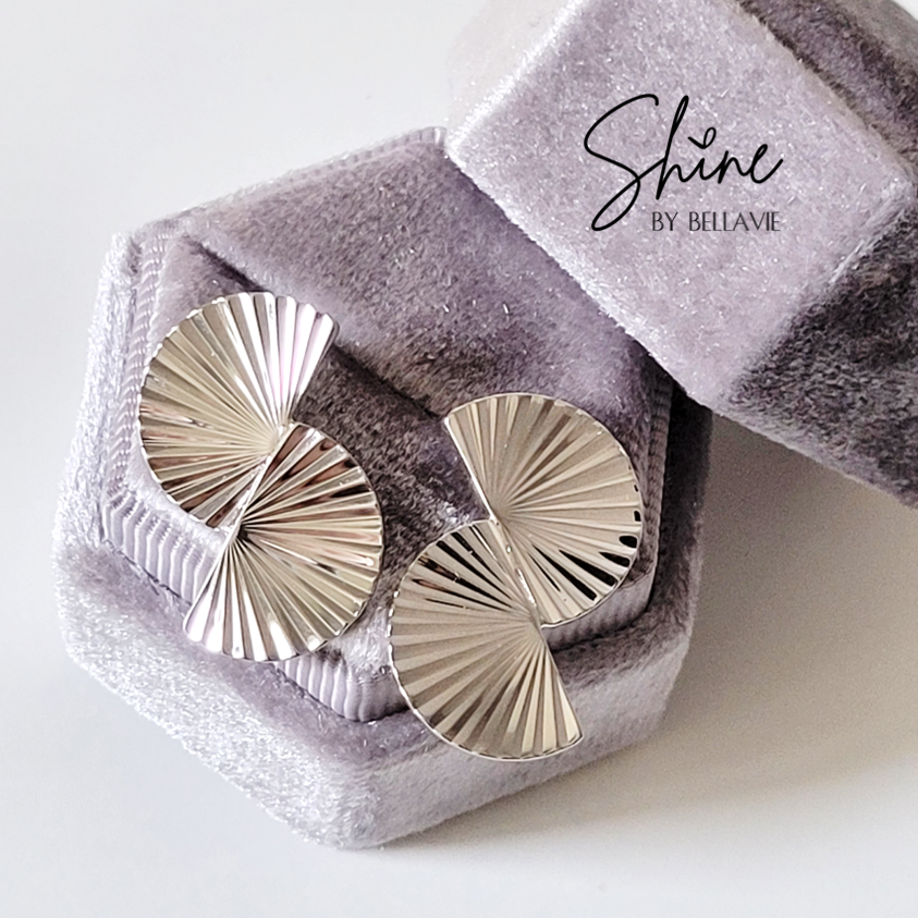 Gatsby Art Deco Fan Earrings