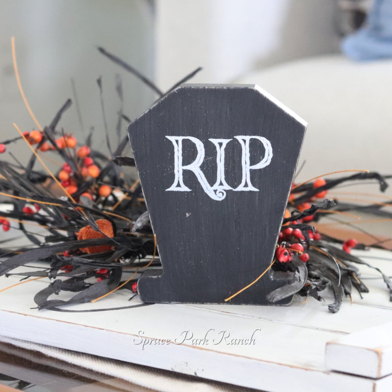 Wooden Tombstone Block