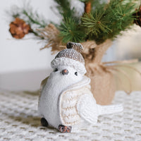 Winter Resin Bird With Vest
