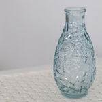 Blue Textured Glass Vase