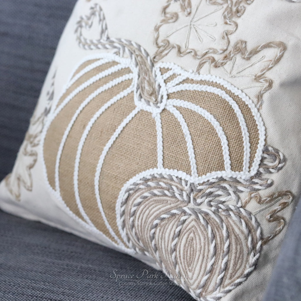 Pumpkin Applique Pillow
