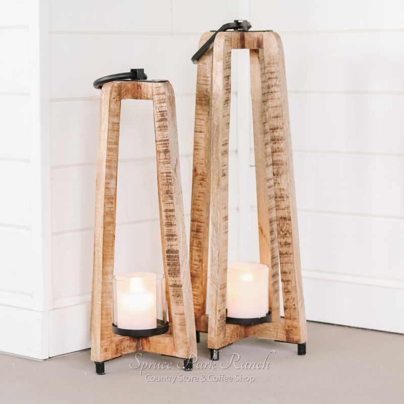 Open Air Lantern with Metal Handle