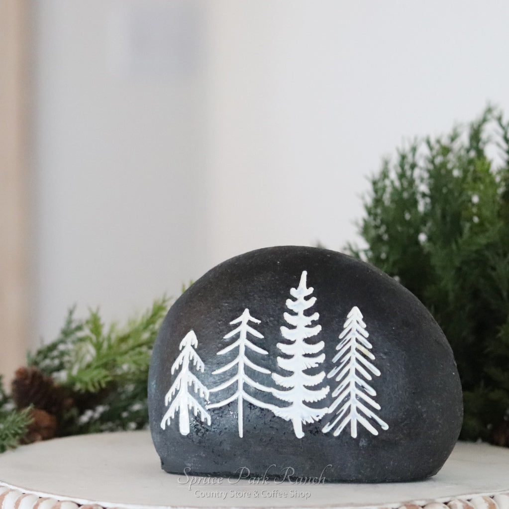 Stone Resin Christmas Tree Key Holder