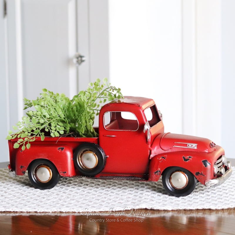 Metal Truck Planter Red Spruce Park Ranch