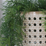 Bamboo Look Ceramic Vase