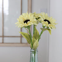 Soft Yellow Sunflower Stem Real Touch 21"