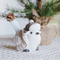 Winter Resin Bird With Vest