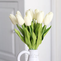 Tulip White Real Touch 13.5"