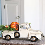 Metal Truck Planter White