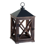 Candle Warmer Brown Weathered Wood Lantern