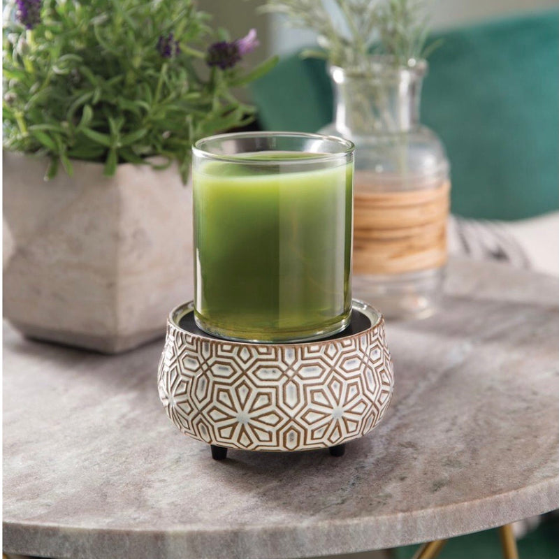 Candle Warmer Bronze Geometric