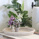 Palermo Whitewashed Round Tray