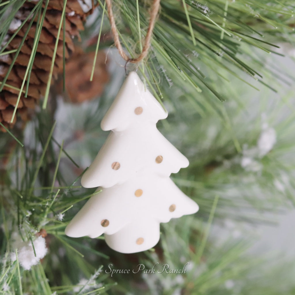 Modern Ceramic Tree Ornament