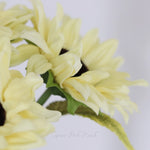 Pale Yellow Sunflower Stem Real Touch