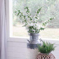 Hollyhock Stem White 43"