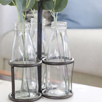 Three Jar Bud Vase Caddy