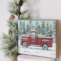Red Truck Box Sign