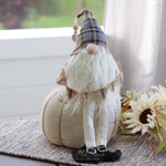 Gnome Sitting On Pumpkin