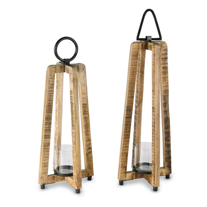 Open Air Lantern with Metal Handle