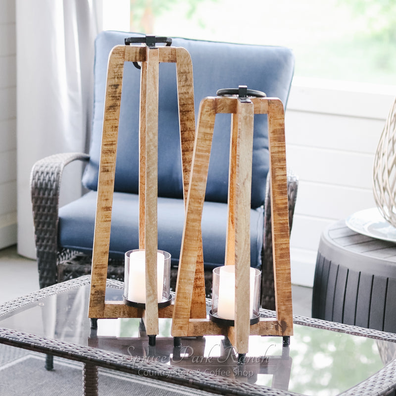 Open Air Lantern with Metal Handle