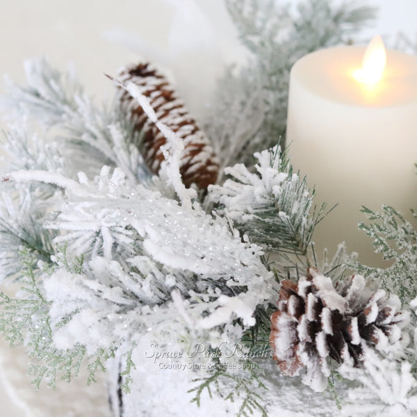 Snowdrift Split Pine Greenery Collection